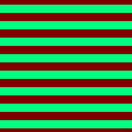 horizontal lines stripes, 32 pixel line width, 32 pixel line spacing, Spring Green and Maroon horizontal lines and stripes seamless tileable