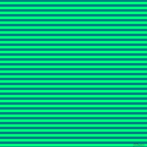 horizontal lines stripes, 8 pixel line width, 8 pixel line spacing, Spring Green and Teal horizontal lines and stripes seamless tileable