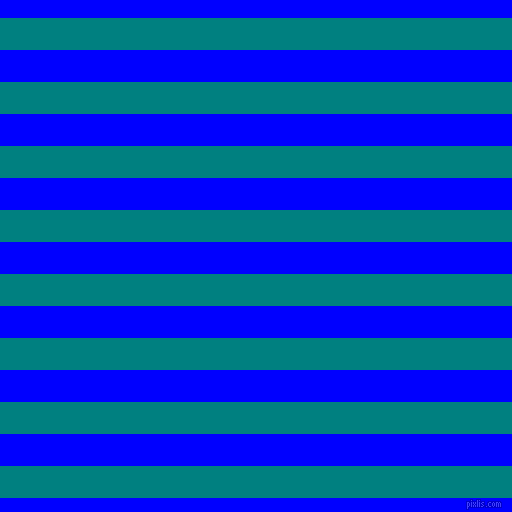 horizontal lines stripes, 32 pixel line width, 32 pixel line spacing, Teal and Blue horizontal lines and stripes seamless tileable