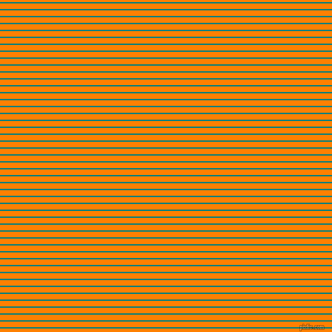 horizontal lines stripes, 2 pixel line width, 8 pixel line spacing, Teal and Dark Orange horizontal lines and stripes seamless tileable