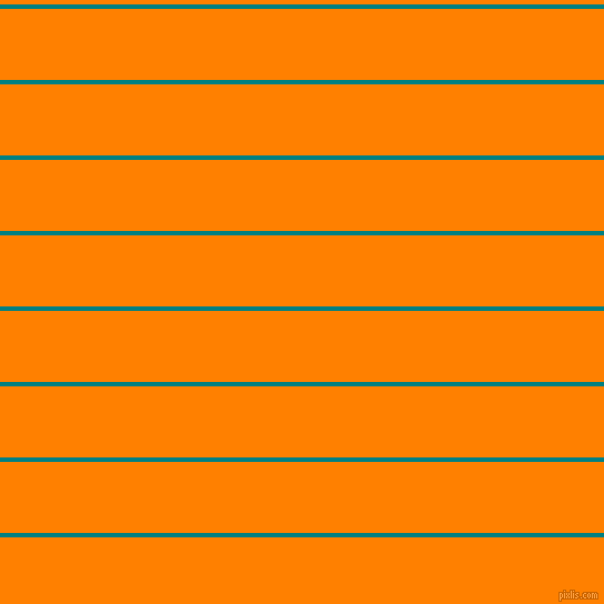 horizontal lines stripes, 4 pixel line width, 64 pixel line spacing, Teal and Dark Orange horizontal lines and stripes seamless tileable
