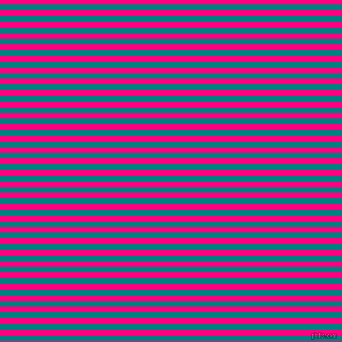 horizontal lines stripes, 8 pixel line width, 8 pixel line spacing, Teal and Deep Pink horizontal lines and stripes seamless tileable