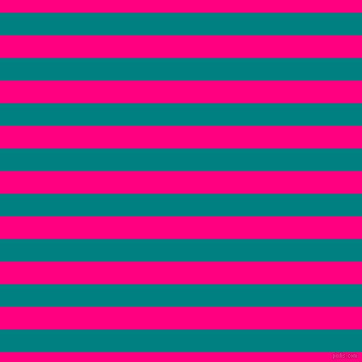 horizontal lines stripes, 32 pixel line width, 32 pixel line spacing, Teal and Deep Pink horizontal lines and stripes seamless tileable