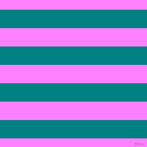 horizontal lines stripes, 64 pixel line width, 64 pixel line spacing, Teal and Fuchsia Pink horizontal lines and stripes seamless tileable