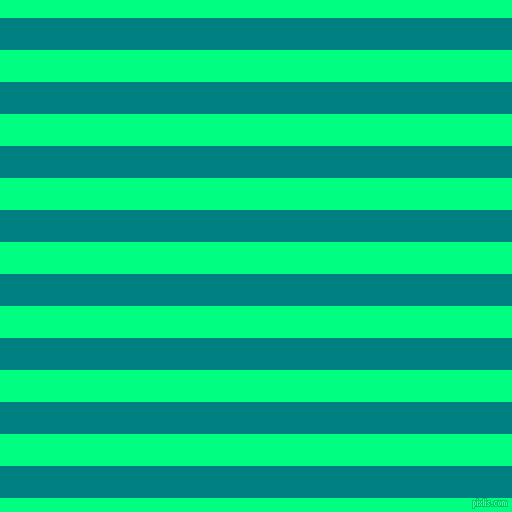 horizontal lines stripes, 32 pixel line width, 32 pixel line spacing, Teal and Spring Green horizontal lines and stripes seamless tileable