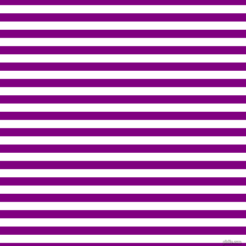 horizontal lines stripes, 16 pixel line width, 16 pixel line spacing, White and Purple horizontal lines and stripes seamless tileable