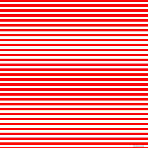 horizontal lines stripes, 8 pixel line width, 8 pixel line spacing, White and Red horizontal lines and stripes seamless tileable
