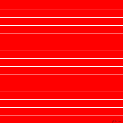 horizontal lines stripes, 2 pixel line width, 32 pixel line spacing, White and Red horizontal lines and stripes seamless tileable