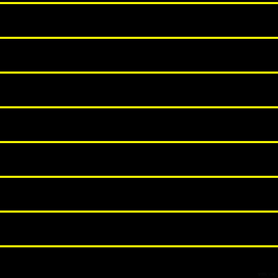 horizontal lines stripes, 4 pixel line width, 64 pixel line spacing, Yellow and Black horizontal lines and stripes seamless tileable