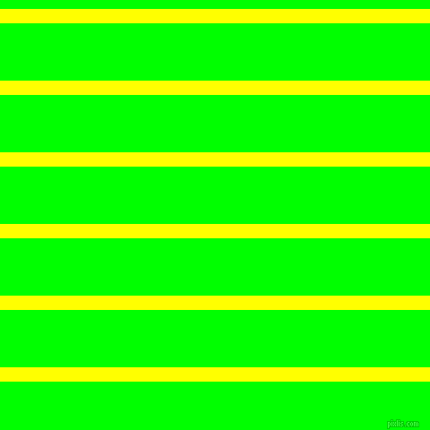 horizontal lines stripes, 16 pixel line width, 64 pixel line spacing, Yellow and Lime horizontal lines and stripes seamless tileable