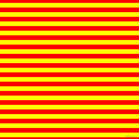 horizontal lines stripes, 16 pixel line width, 16 pixel line spacing, Yellow and Red horizontal lines and stripes seamless tileable