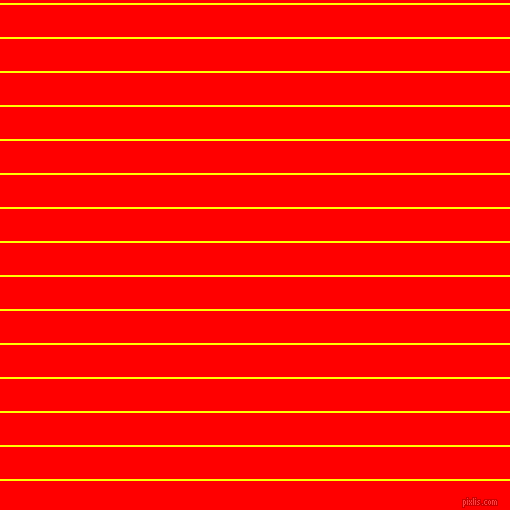 horizontal lines stripes, 2 pixel line width, 32 pixel line spacing, Yellow and Red horizontal lines and stripes seamless tileable
