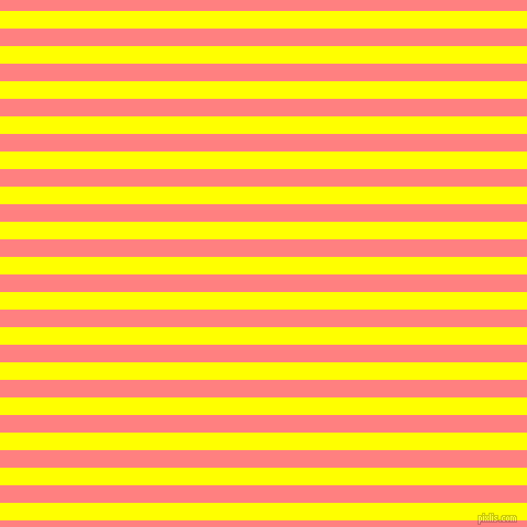 horizontal lines stripes, 16 pixel line width, 16 pixel line spacing, Yellow and Salmon horizontal lines and stripes seamless tileable