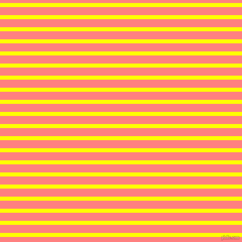 horizontal lines stripes, 8 pixel line width, 16 pixel line spacing, Yellow and Salmon horizontal lines and stripes seamless tileable
