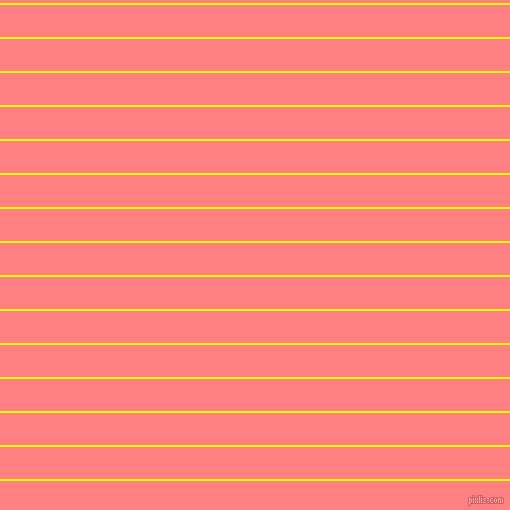 horizontal lines stripes, 2 pixel line width, 32 pixel line spacing, Yellow and Salmon horizontal lines and stripes seamless tileable