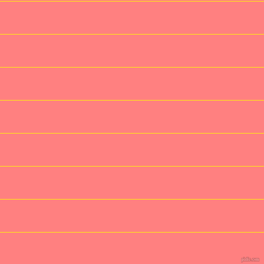 horizontal lines stripes, 1 pixel line width, 64 pixel line spacing, Yellow and Salmon horizontal lines and stripes seamless tileable