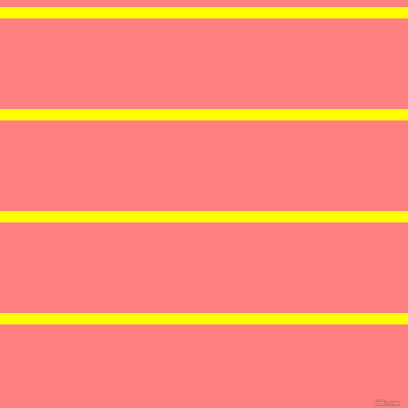 horizontal lines stripes, 16 pixel line width, 128 pixel line spacing, Yellow and Salmon horizontal lines and stripes seamless tileable