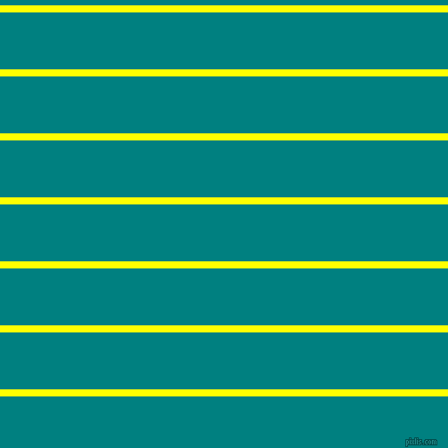 horizontal lines stripes, 8 pixel line width, 64 pixel line spacing, Yellow and Teal horizontal lines and stripes seamless tileable