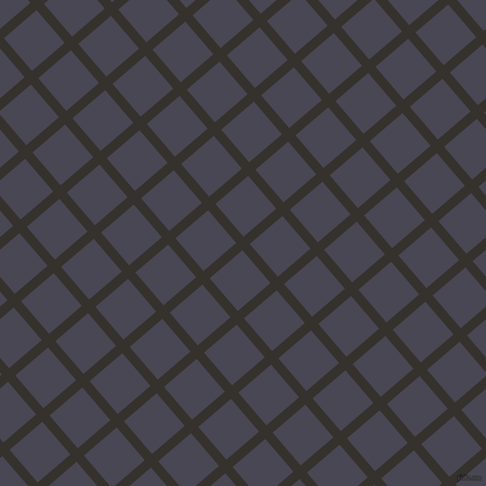 41/131 degree angle diagonal checkered chequered lines, 14 pixel line width, 63 pixel square size, plaid checkered seamless tileable