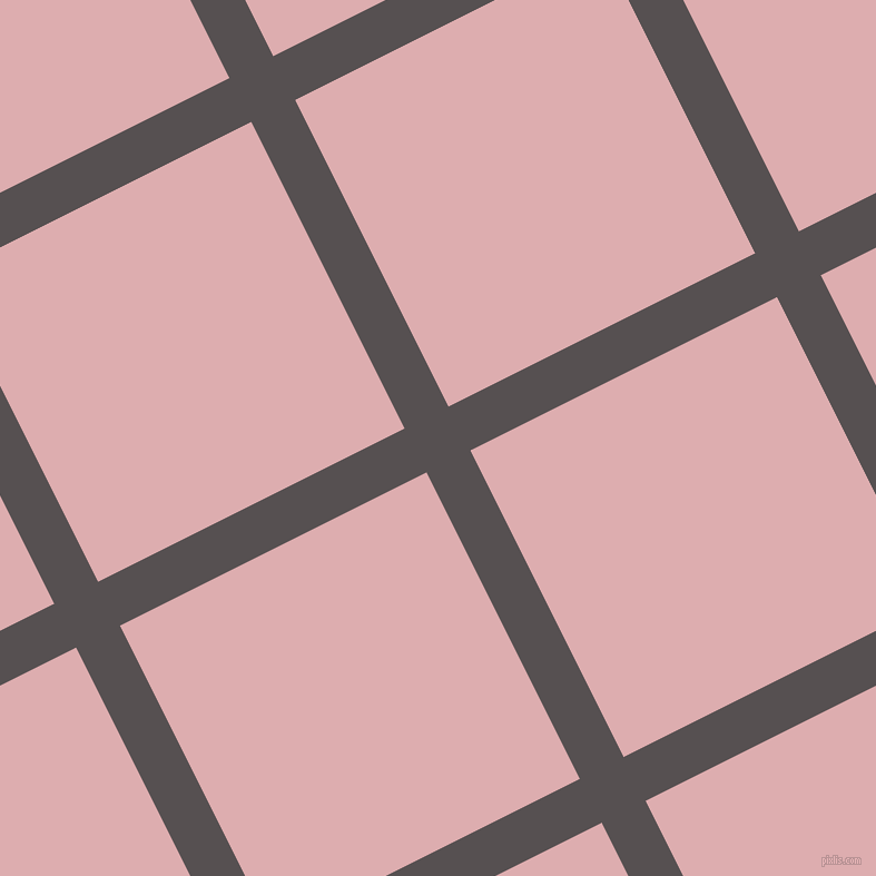 27/117 degree angle diagonal checkered chequered lines, 44 pixel lines width, 308 pixel square size, plaid checkered seamless tileable