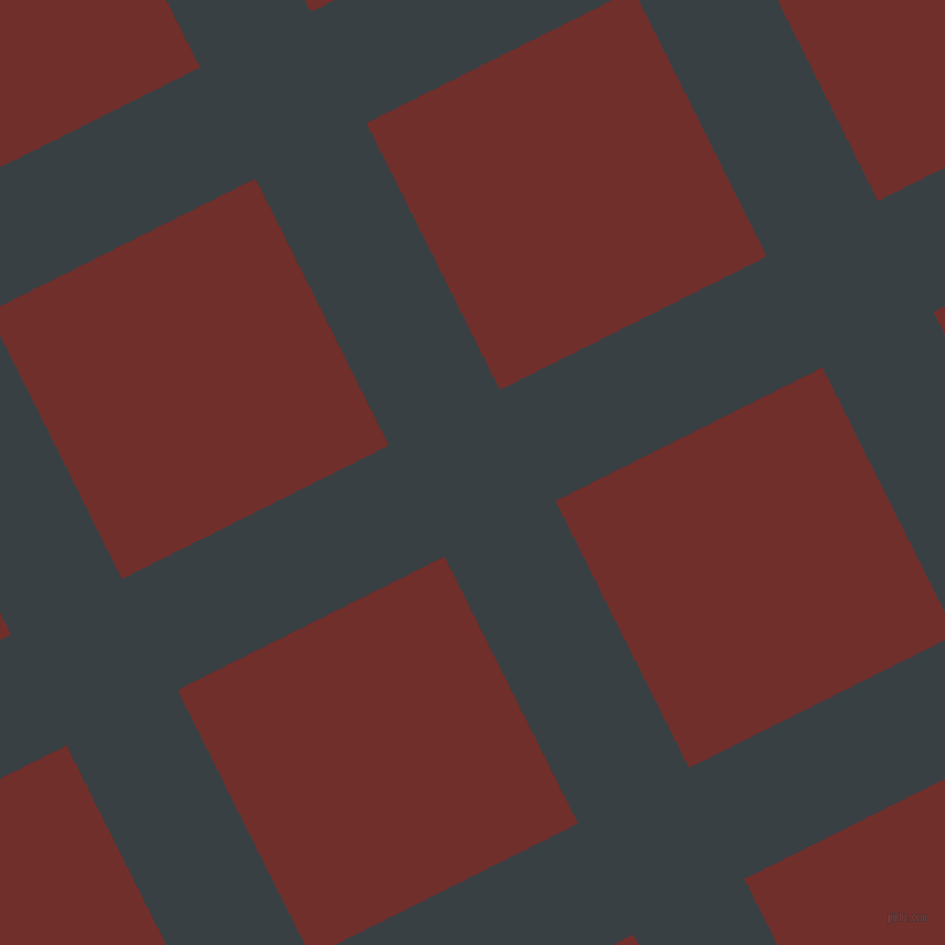 27/117 degree angle diagonal checkered chequered lines, 112 pixel lines width, 269 pixel square size, plaid checkered seamless tileable