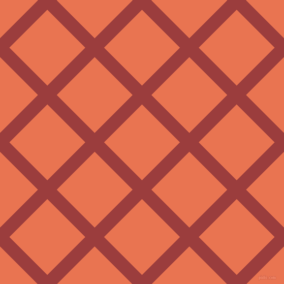 45/135 degree angle diagonal checkered chequered lines, 27 pixel lines width, 109 pixel square size, plaid checkered seamless tileable