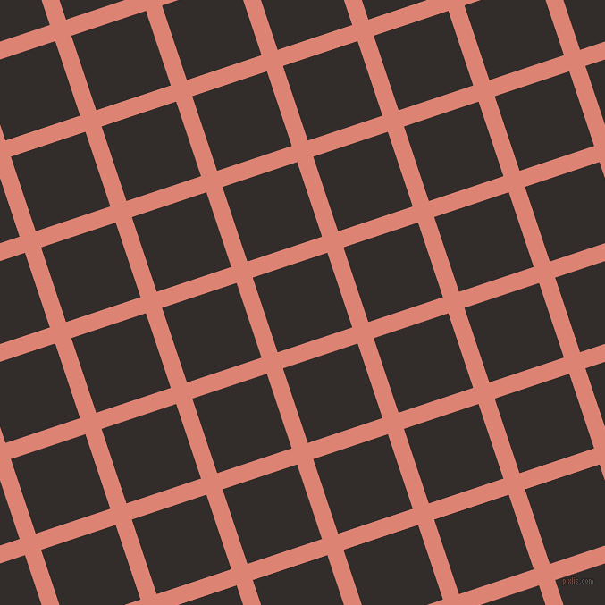 18/108 degree angle diagonal checkered chequered lines, 19 pixel lines width, 88 pixel square size, plaid checkered seamless tileable