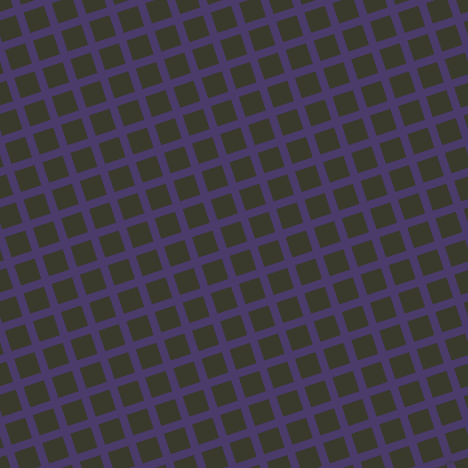 18/108 degree angle diagonal checkered chequered lines, 16 pixel lines width, 42 pixel square size, plaid checkered seamless tileable