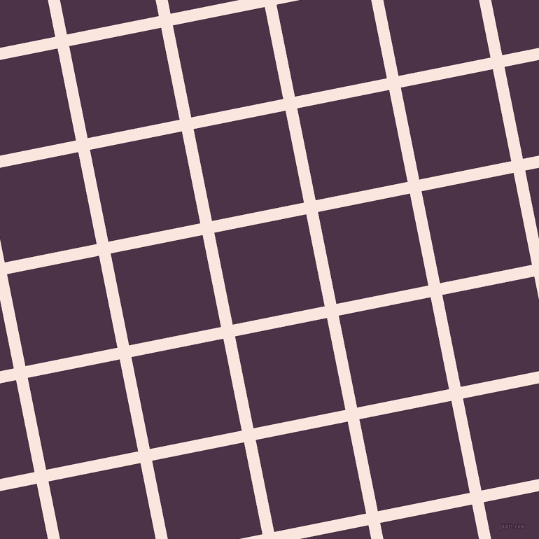 11/101 degree angle diagonal checkered chequered lines, 17 pixel lines width, 134 pixel square size, plaid checkered seamless tileable