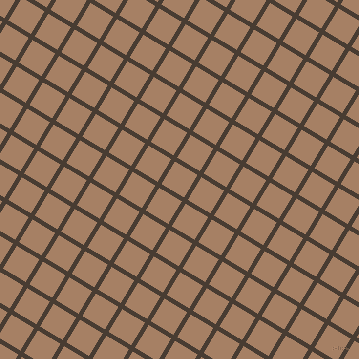 59/149 degree angle diagonal checkered chequered lines, 9 pixel lines width, 54 pixel square size, plaid checkered seamless tileable