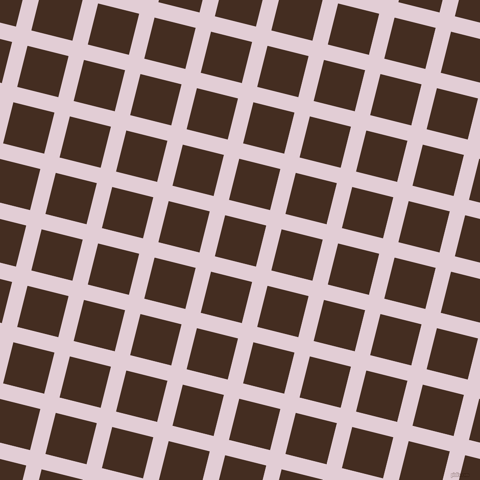 76/166 degree angle diagonal checkered chequered lines, 31 pixel line width, 83 pixel square size, plaid checkered seamless tileable