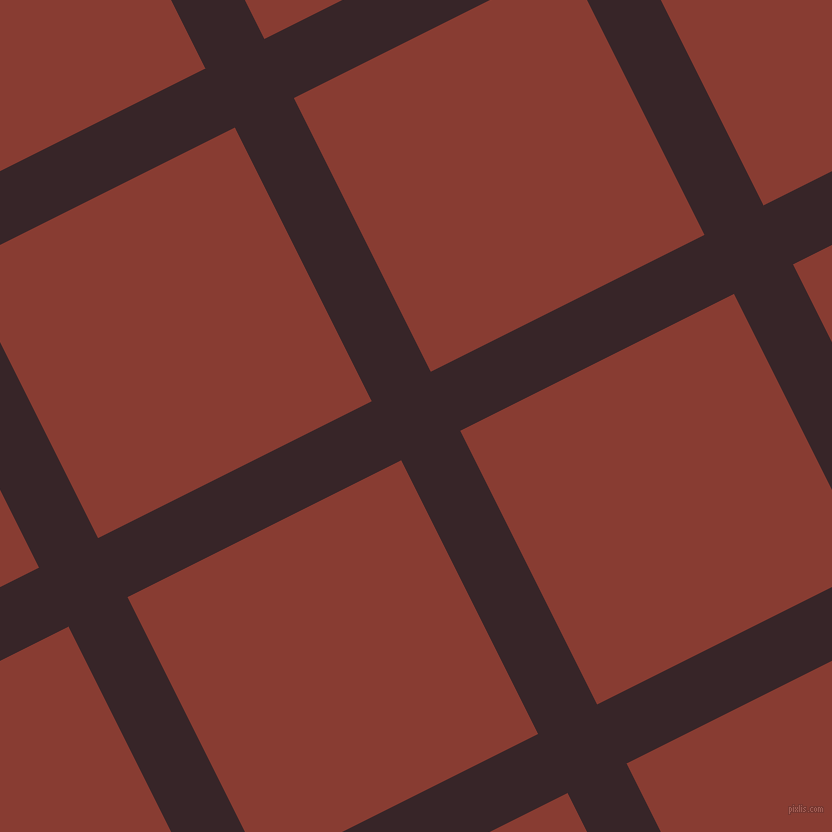 27/117 degree angle diagonal checkered chequered lines, 66 pixel lines width, 306 pixel square size, plaid checkered seamless tileable
