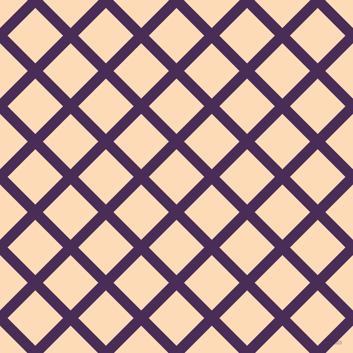 45/135 degree angle diagonal checkered chequered lines, 21 pixel lines width, 77 pixel square size, plaid checkered seamless tileable