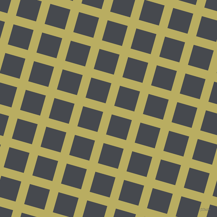 74/164 degree angle diagonal checkered chequered lines, 30 pixel lines width, 70 pixel square size, plaid checkered seamless tileable