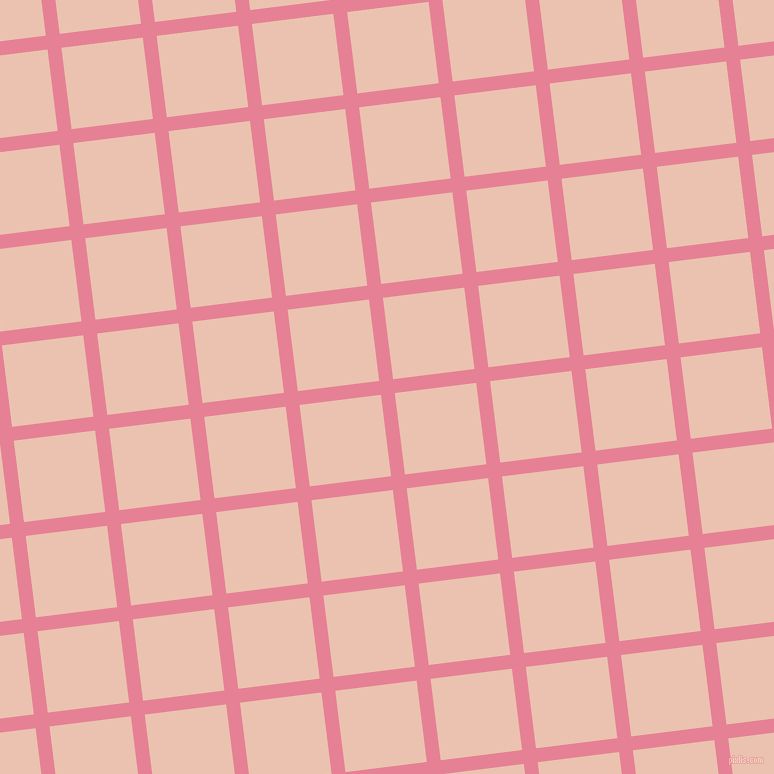 7/97 degree angle diagonal checkered chequered lines, 14 pixel lines width, 82 pixel square size, plaid checkered seamless tileable