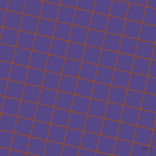 77/167 degree angle diagonal checkered chequered lines, 3 pixel line width, 54 pixel square size, Alert Tan and Gigas plaid checkered seamless tileable