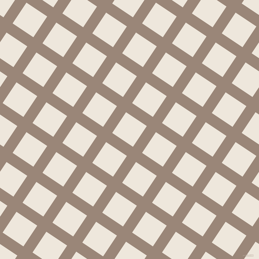 56/146 degree angle diagonal checkered chequered lines, 36 pixel lines width, 82 pixel square size, Almond Frost and White Linen plaid checkered seamless tileable