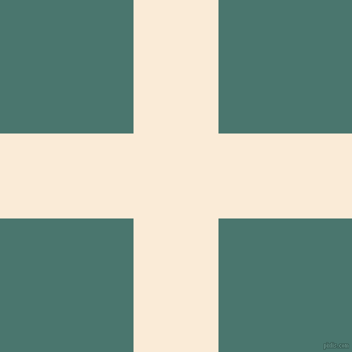 checkered chequered horizontal vertical lines, 119 pixel line width, 374 pixel square size, Antique White and Dark Green Copper plaid checkered seamless tileable