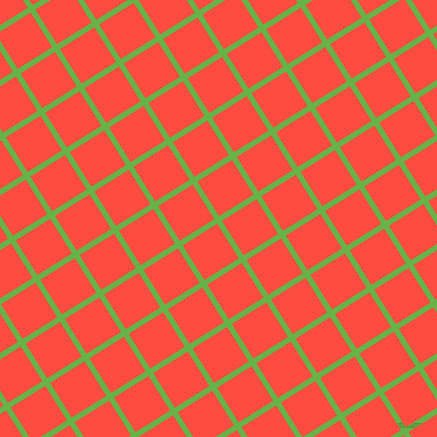 32/122 degree angle diagonal checkered chequered lines, 8 pixel lines width, 59 pixel square size, Apple and Sunset Orange plaid checkered seamless tileable