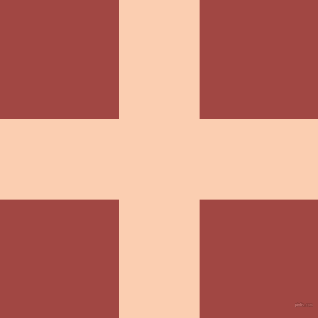 checkered chequered horizontal vertical lines, 160 pixel line width, 471 pixel square size, Apricot and Roof Terracotta plaid checkered seamless tileable