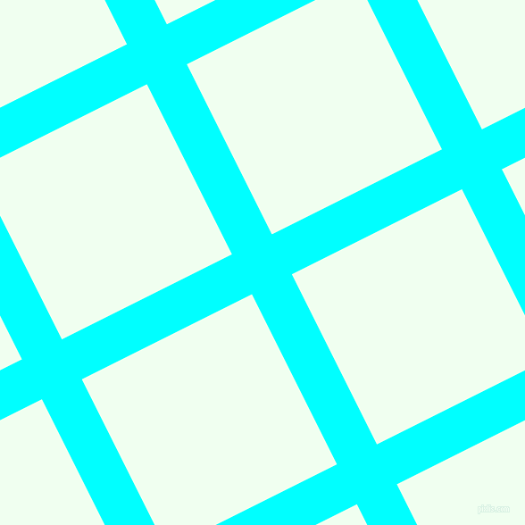 27/117 degree angle diagonal checkered chequered lines, 50 pixel line width, 213 pixel square size, Aqua and Honeydew plaid checkered seamless tileable