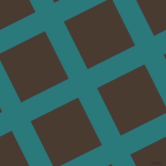 27/117 degree angle diagonal checkered chequered lines, 74 pixel lines width, 186 pixel square size, Atoll and Taupe plaid checkered seamless tileable
