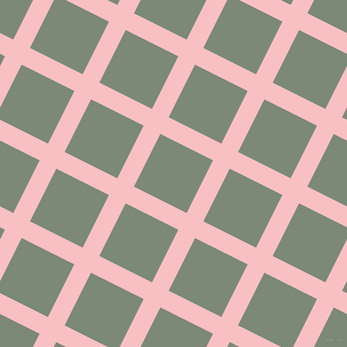 63/153 degree angle diagonal checkered chequered lines, 38 pixel lines width, 120 pixel square size, Azalea and Spanish Green plaid checkered seamless tileable