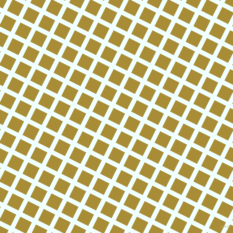 63/153 degree angle diagonal checkered chequered lines, 16 pixel lines width, 44 pixel square size, Azure and Reef Gold plaid checkered seamless tileable