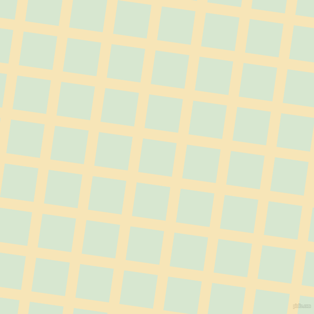 82/172 degree angle diagonal checkered chequered lines, 21 pixel lines width, 68 pixel square size, Barley White and Peppermint plaid checkered seamless tileable