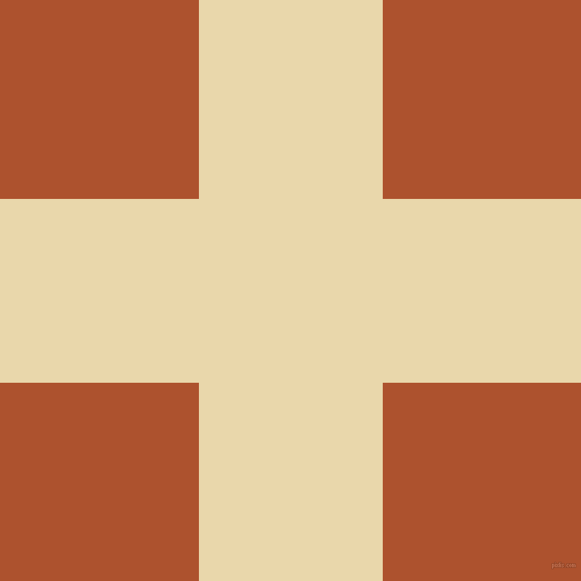 checkered chequered horizontal vertical lines, 268 pixel lines width, 579 pixel square size, Beeswax and Red Stage plaid checkered seamless tileable