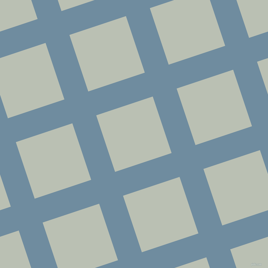18/108 degree angle diagonal checkered chequered lines, 84 pixel line width, 199 pixel square size, Bermuda Grey and Tasman plaid checkered seamless tileable