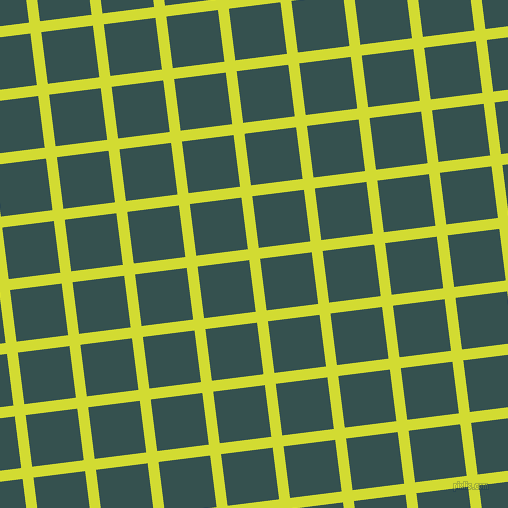 7/97 degree angle diagonal checkered chequered lines, 11 pixel lines width, 52 pixel square size, Bitter Lemon and Blue Dianne plaid checkered seamless tileable