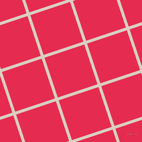 18/108 degree angle diagonal checkered chequered lines, 10 pixel line width, 142 pixel square size, Blanc and Amaranth plaid checkered seamless tileable