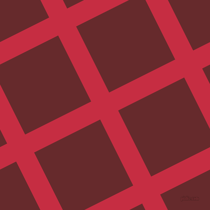27/117 degree angle diagonal checkered chequered lines, 40 pixel lines width, 147 pixel square size, Brick Red and Red Devil plaid checkered seamless tileable